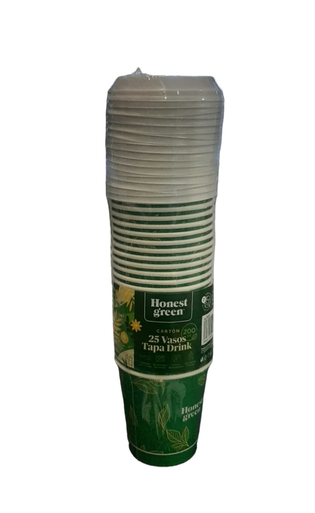 Vasos 6oz con tapa dec. 25u.
