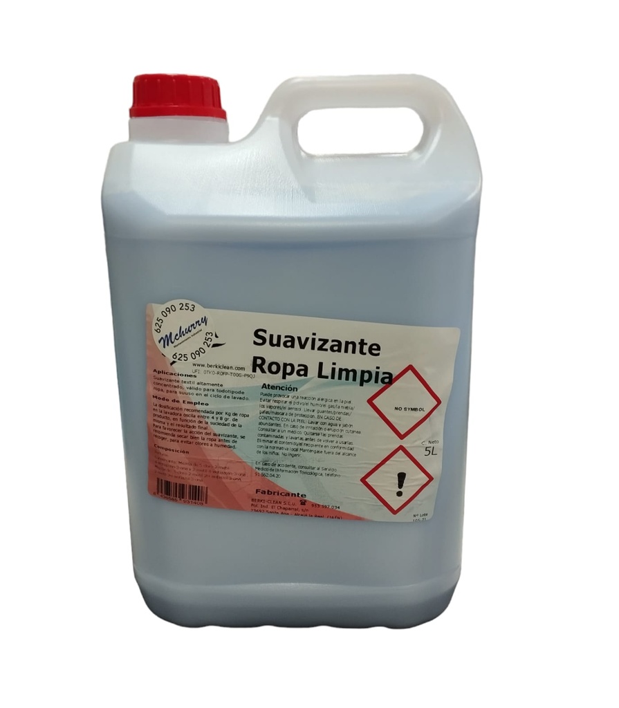 Suavizante Ropa Limpia 5l