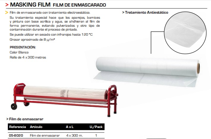 Film Cubre coches 4x300m