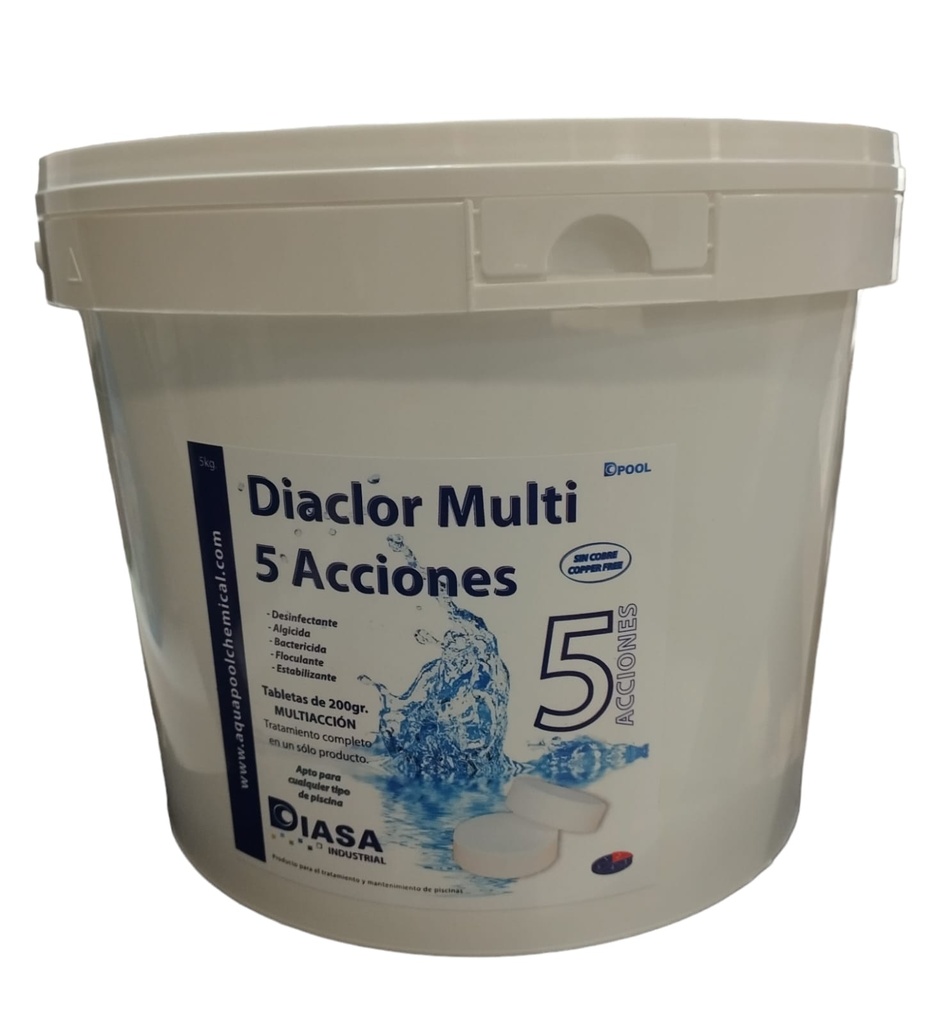 Cloro Multifunción 5 acciones Diaclor 5kg