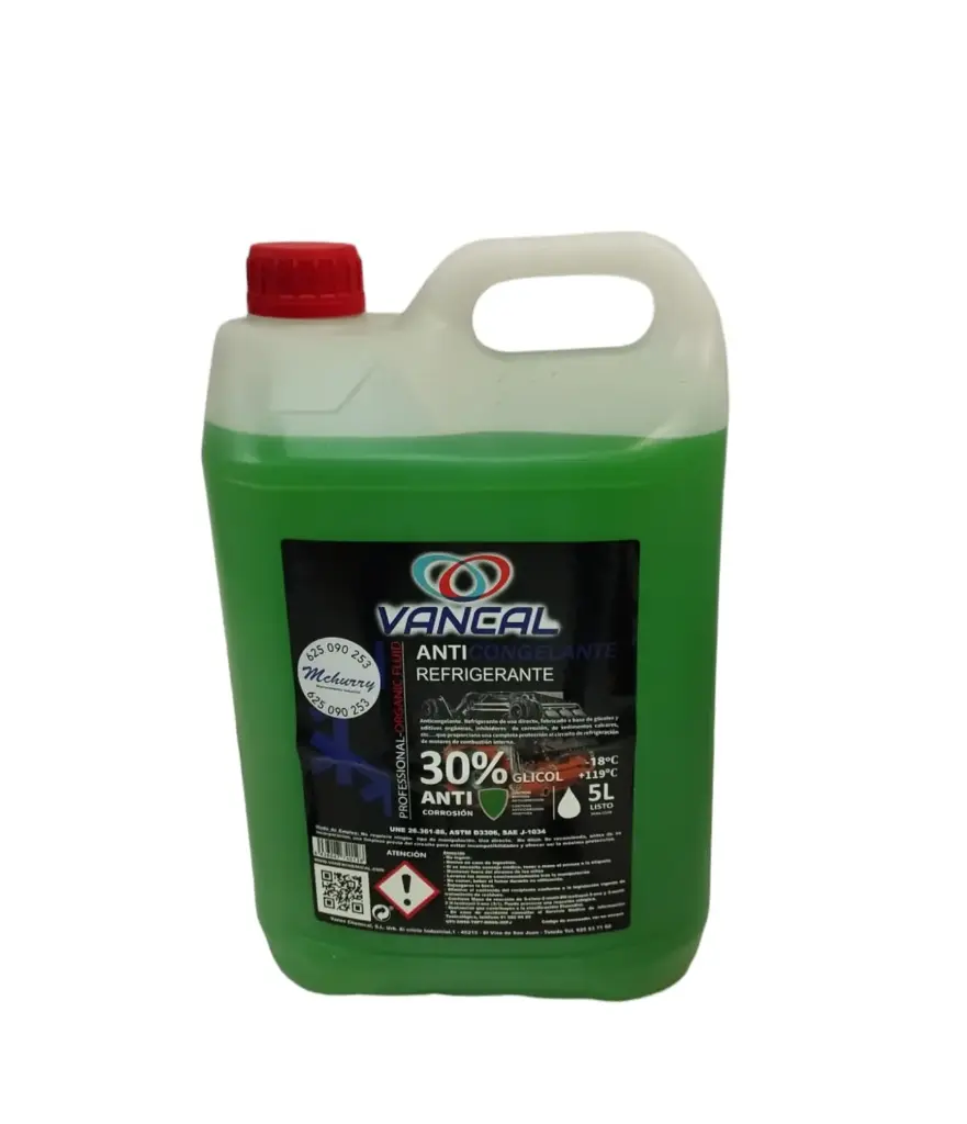 Anticongelante Orgánico 30% VERDE 5L
