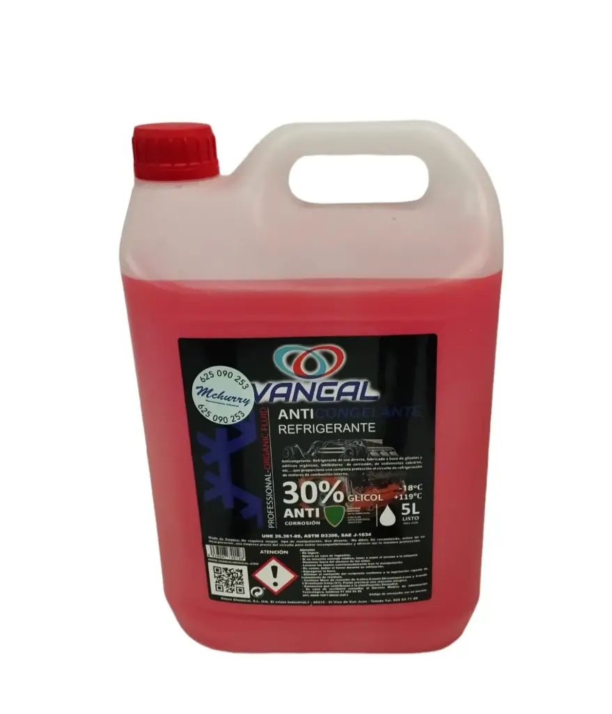 Anticongelante Orgánico 30% ROSA 5L