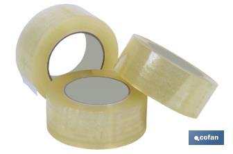 [10390004] PRECINTO ACRILICO TRANSPARENTE 45 Micras 48MM X 66