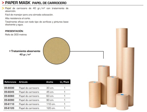 [05-6045] Papel de Carrocero 45 cm x 360 m