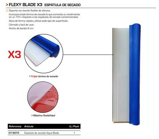 [07-9070] FLEXY BLADE X3 ESPÁTULA DE SECADO